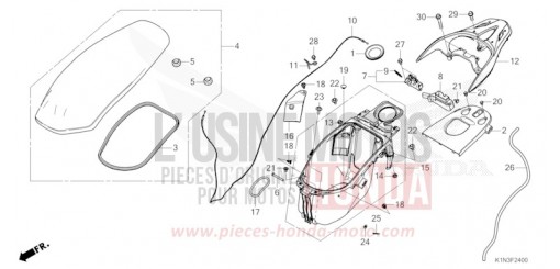 SIEGE/COMPARTIMENT A BAGAGES FSH125M de 2021